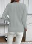 Regular Fit Cotton Casual Plain Sweater