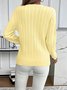 Regular Fit Cotton Casual Plain Sweater
