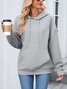 Casual Plain Hoodie