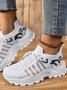 New Cross-border Women's Shoes Breathable Flying Woven Sports Shoes Retro Korean Casual Sports Shoes