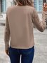 Women Floral Crew Neck Long Sleeve Vintage Commuting Spring/Fall Sweatshirt