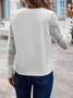 Women Floral Crew Neck Long Sleeve Vintage Commuting Spring/Fall Sweatshirt
