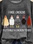 Crew Neck Turkey Casual Regular Fit Sweatshirt