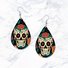Skull Acrylic 2D Halloween Earrings