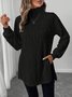 Women Plain Crew Neck Cotton Long Sleeve Casual Daily Spring/Fall T-shirt