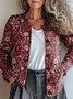Loose Knitted Casual Crew Neck Cardigan