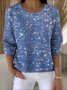 Women Halloween Crew Neck Cotton Long Sleeve Vintage Holiday Spring/Fall Sweater