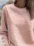 Women Floral Crew Neck Long Sleeve Casual Daily Spring/Fall Sweatshirt