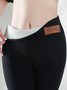 Women Plain Casual Leggings Daily All Season Slim Fit Pants