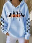 Women Cat Hoodie Long Sleeve Casual Daily Spring/Fall Hoodie