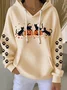 Women Cat Hoodie Long Sleeve Casual Daily Spring/Fall Hoodie