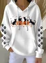 Women Cat Hoodie Long Sleeve Casual Daily Spring/Fall Hoodie