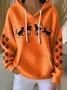 Women Cat Hoodie Long Sleeve Casual Daily Spring/Fall Hoodie