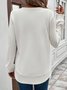 Women Plain Crew Neck Long Sleeve Vintage Daily Spring/Fall Sweatshirt