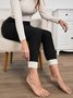 Women Plain Casual Pant Daily Winter Slim Fit Pants