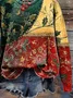 Women Floral Crew Neck Long Sleeve Casual Daily Spring/Fall Sweatshirt