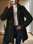 Women Plain Long Sleeve Casual Winter Daily Teddy Jacket Outerwear