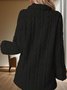 Women Plain Long Sleeve Casual Winter Daily Teddy Jacket Outerwear