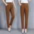 Women Plain Casual Pant Daily Spring/Fall Turnip Pants