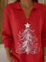 Women Christmas Shawl Collar Long Sleeve Casual Holiday Spring/Fall Sweater