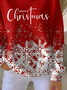 Women Christmas Crew Neck Long Sleeve Casual Holiday Spring/Fall Sweatshirt
