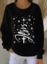 Women Christmas Crew Neck Long Sleeve Casual Holiday Spring/Fall Sweatshirt