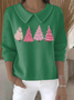 Women Christmas Shawl Collar Long Sleeve Casual Holiday Spring/Fall Sweater