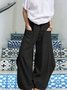 Women Loose Solid  Casual  Pants Baggy trousers