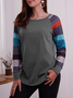 Striped Long Sleeve Casual T-Shirt Tops