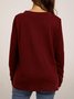 Wine Red Knitted T-shirt