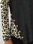 Casual Leopard Round Neck Long Sleeve T-shirt & Tees