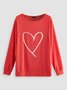 Party Loosen Heart Printed T-shirt