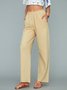 ANNIECLOTH Loose Cotton Casual Pants