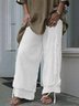 Linen Casual Solid Pants