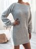 Casual Long Sleeve Crew Neck Sweater