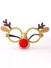 Christmas Gift Antlers Snowman Santa Claus Decoration Glasses Frame