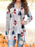 Christmas Snowman Casual Household Daily Vintage Statement Knit coat