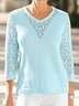 V Neck Loose Casual Sweater