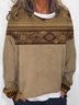 Ethnic Vintage Loose Sweatshirt