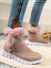 Warm Comfort Soft Sole Patchwork Buckle Snow Boots