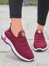 Womens‘s Plain Embossed Slip On Sports Sneakers