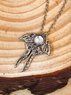 Bohemian Vintage Distressed Opal Moonstone Long Necklace Sweater Chain Ethnic Jewelry