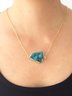 Retro Natural Crystal Irregular Shape Necklace Beach Vacation Style Ethnic Jewelry