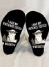 I Have My Patience Tested Fun Cat Alphabet Cotton Socks Daily Commuter Home Accessories
