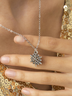 Daily Casual Silver Snowflake Pendant Necklace Jewelry