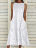 Linen Plain Cotton And Linen Dress
