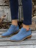 Women Minimalist Low Heel Zip Back Chelsea Boots