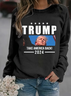 Women Text Letters Crew Neck Cotton Long Sleeve Casual Daily Spring/Fall Sweatshirt