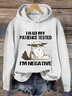 Women Text Letters Hoodie Cotton-Blend Long Sleeve Casual Daily Spring/Fall Hoodie