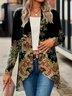 Women Vintage Ethnic Tribal Print Casual Loose Floral Jacket